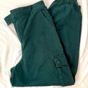 Green joggers